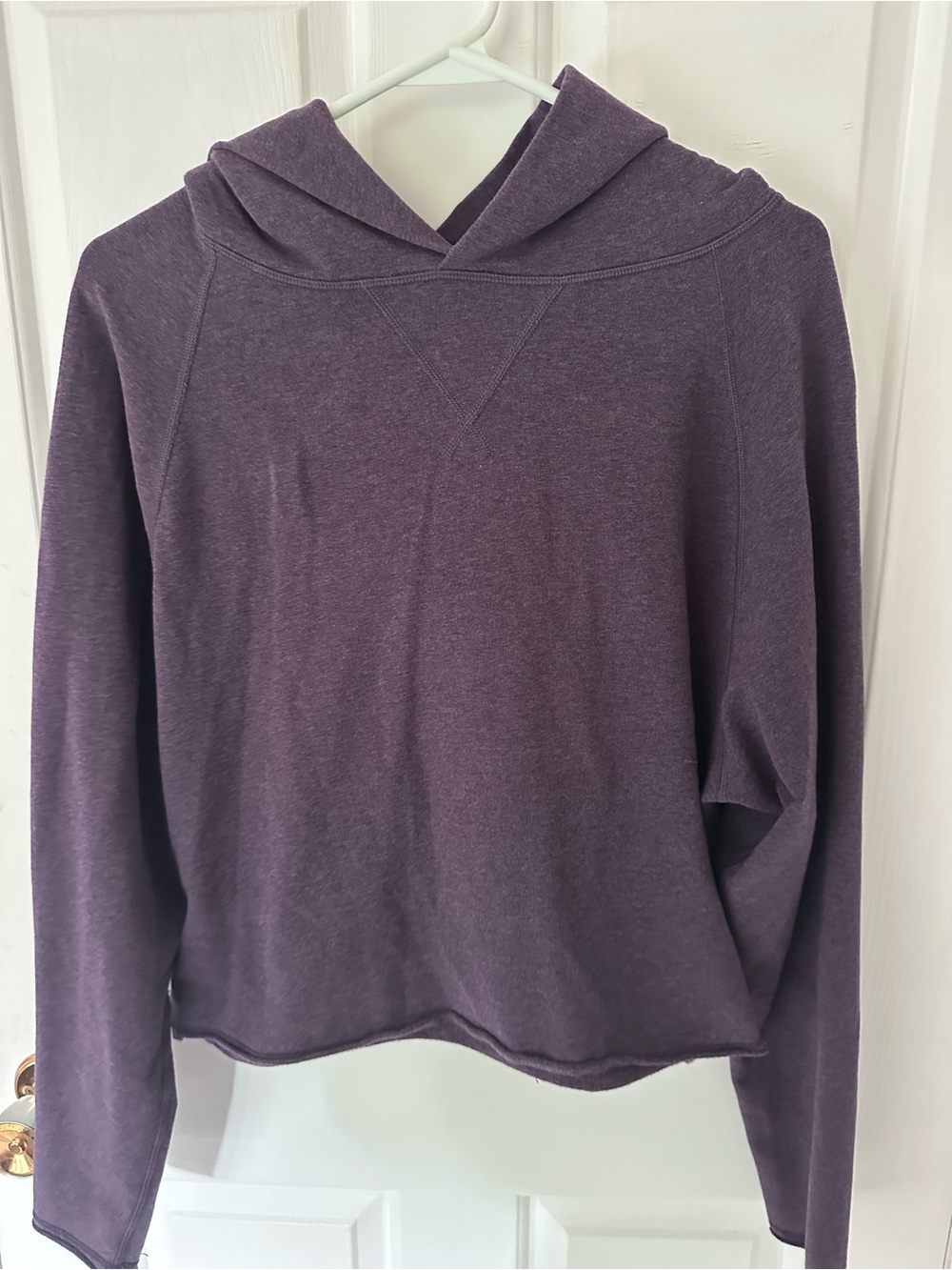 Lululemon Women’s Cozy Hooded Cropped Sweater - Plum